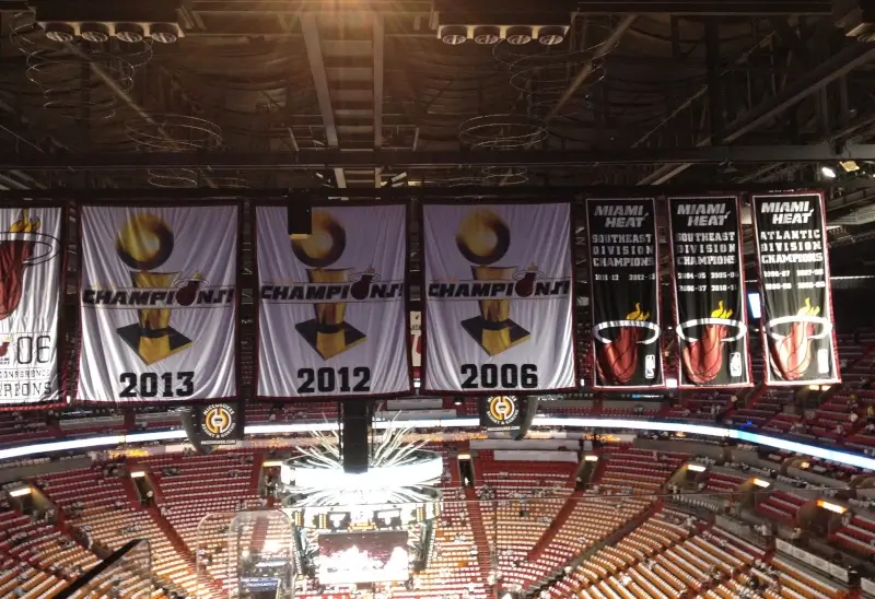 Banderas campeonatos Miami Heat