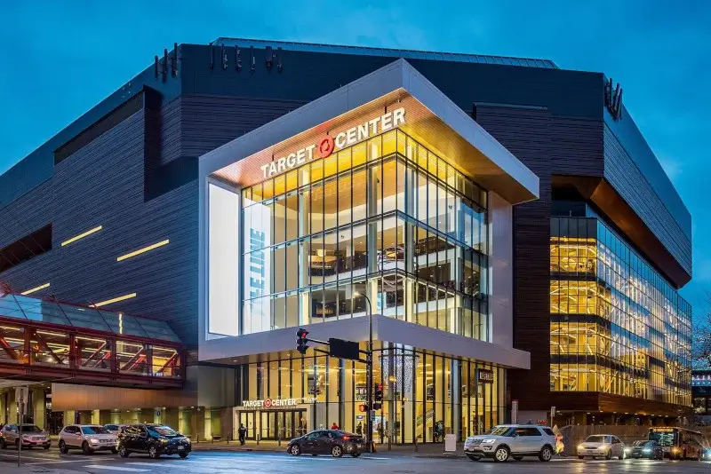 Exterior pabellon Minnesota Timberwolves Entrada principal