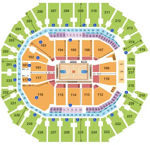 plano entradas Charlotte Hornets